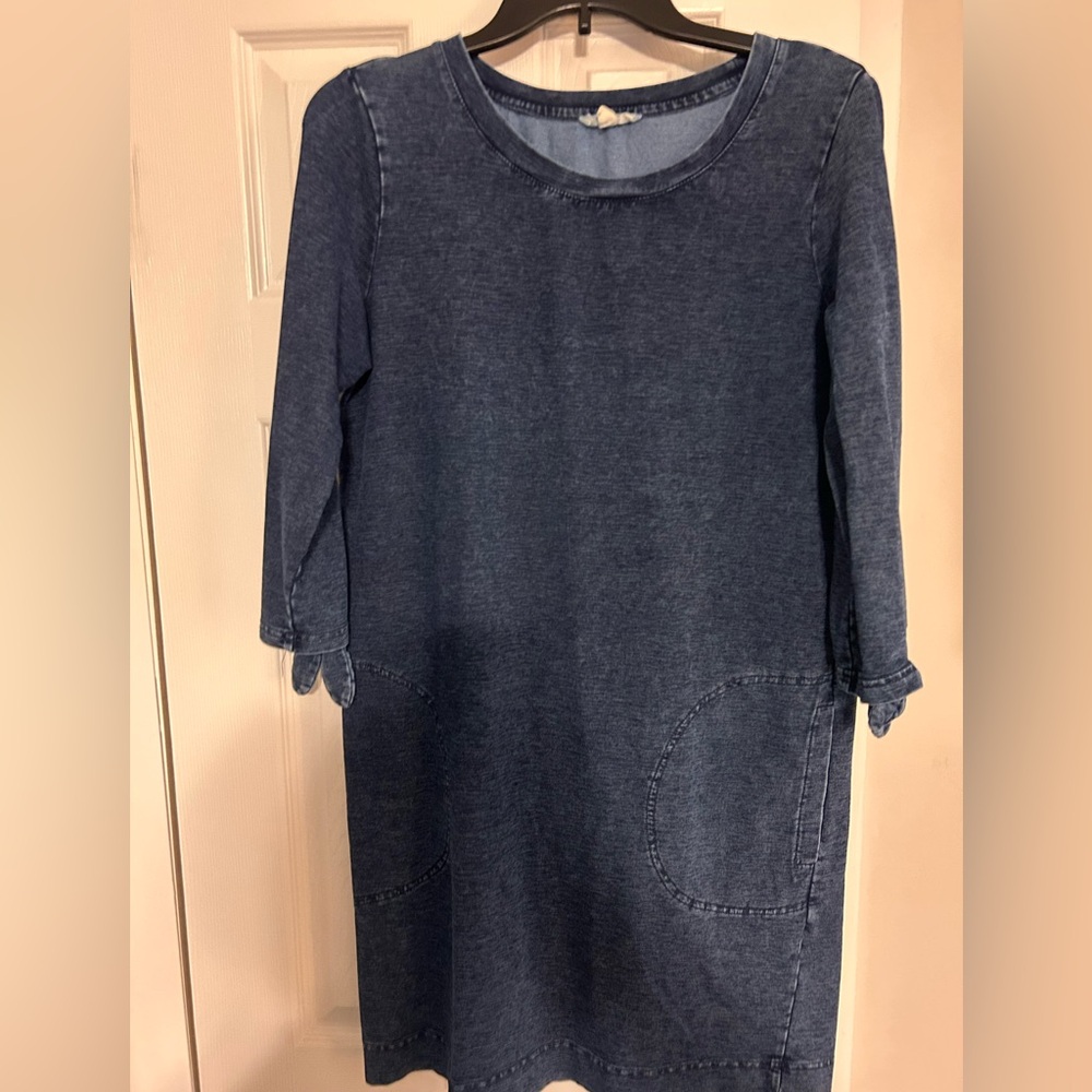Jane and Delancey Dark Blue Long Sleeve Dress
